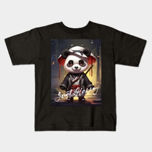 Just Happy Panda Boy Kids T-Shirt